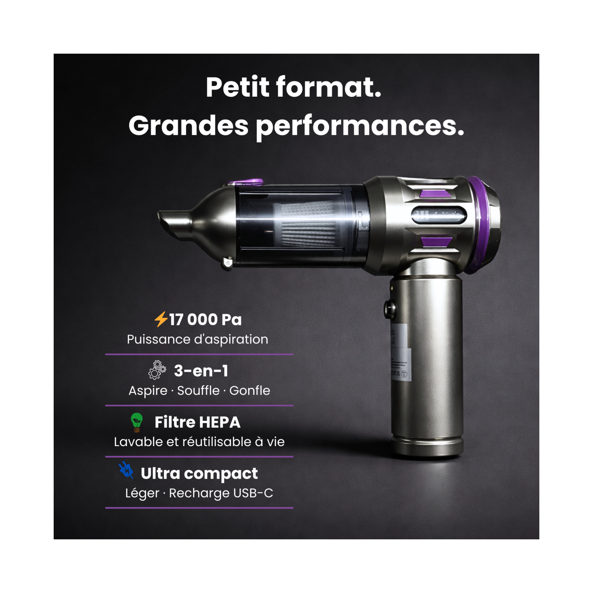 Aspirateur solution voiture maison
